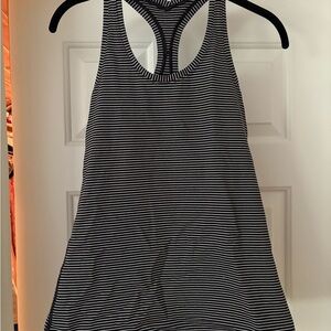 Lululemon Striped Racerback Tank Top Sz 8